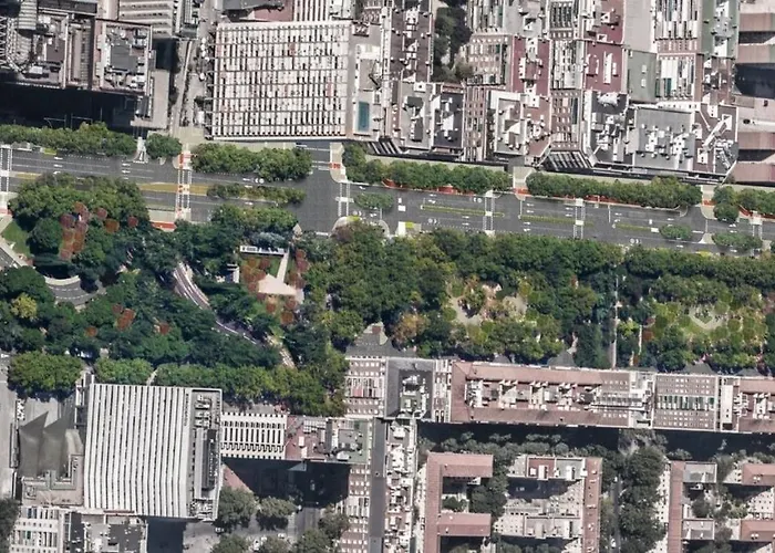 Oasis urbano en el corazón financiero / Castellana